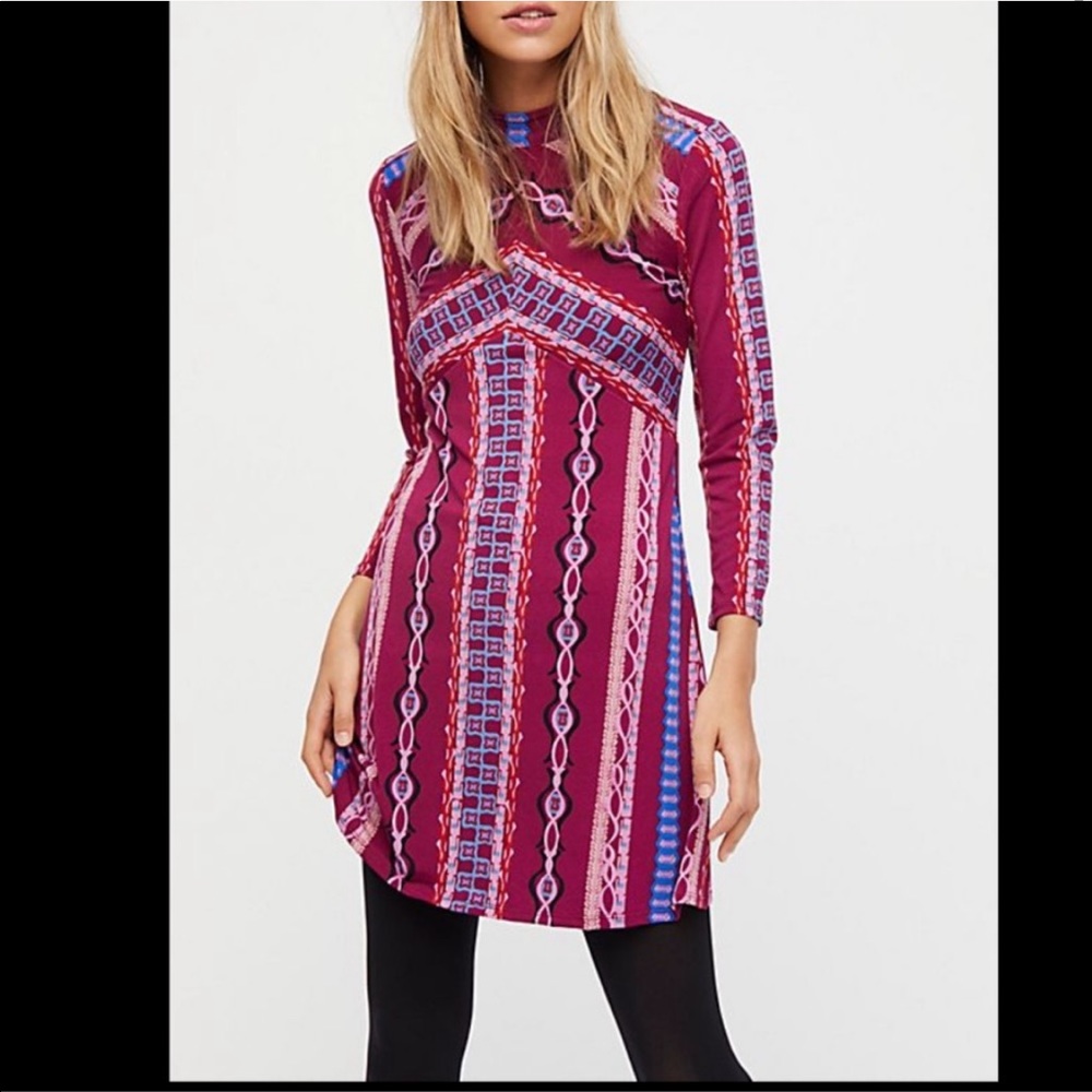*LIKE NEW* Free people mock neck dress